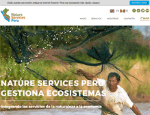 Tablet Screenshot of natureservicesperu.com